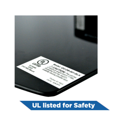 QualGear® UL Listed Universal Single Shelf Wall Mount for A/V Components, Black (QG-DB-001-BLK)