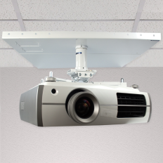 QualGear® QG-PRO-PM-VCA-B Pro-AV Sloped Ceiling Adapter for 1.5 inch Npt Threaded Pipe Projector Accessory