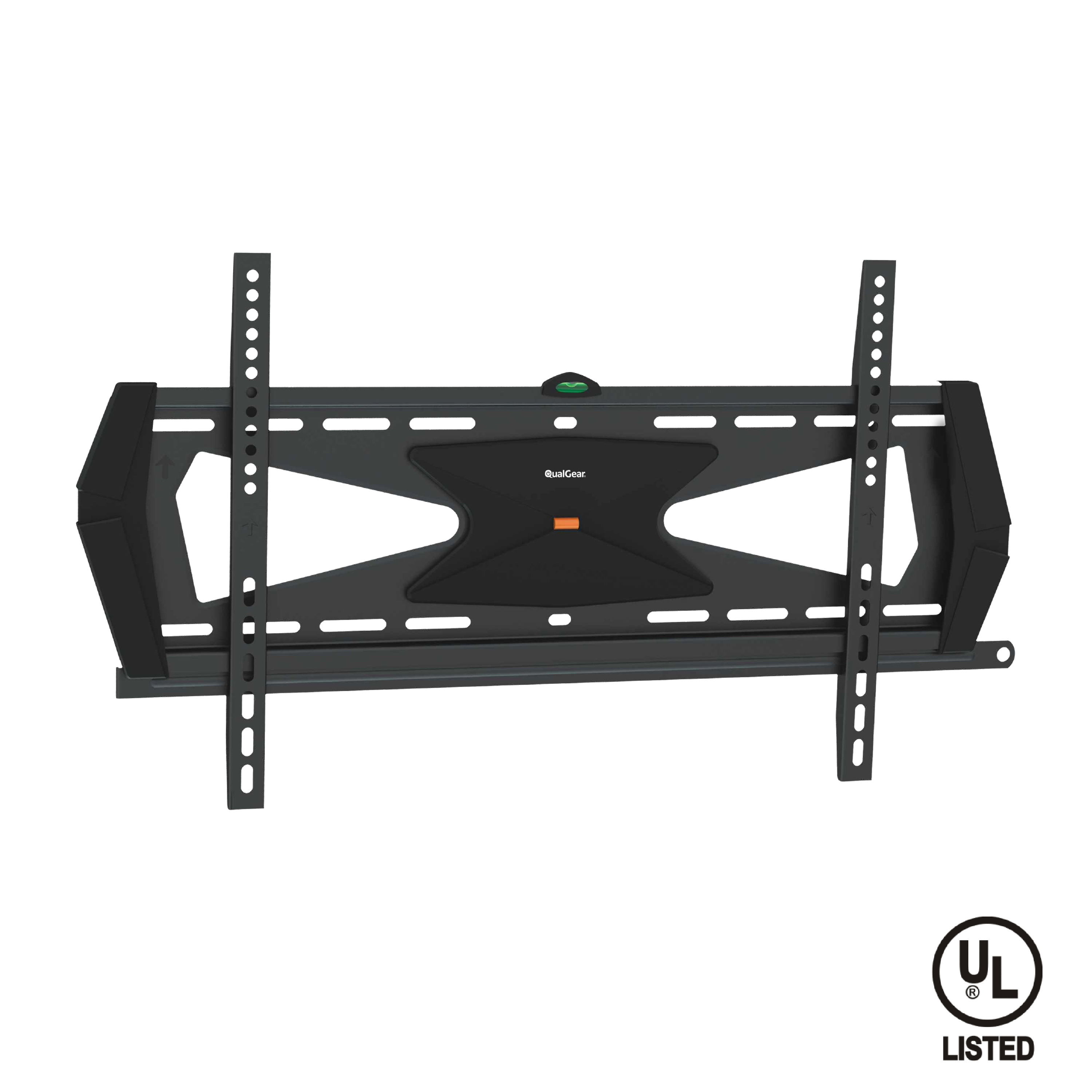 QualGear Heavy Duty Fixed TV Wall Mount for 37 to 70 Inch Flat Panel and Curved TVs, Black (QG-TM-030-BLK) [UL Listed]