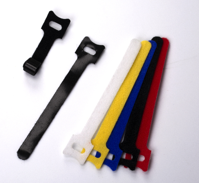 QualGear VT1-MC-50-P Self-Gripping cable ties, 1/2 x 6 Inches, Assorted, 50 Ties in Poly Bag Style.