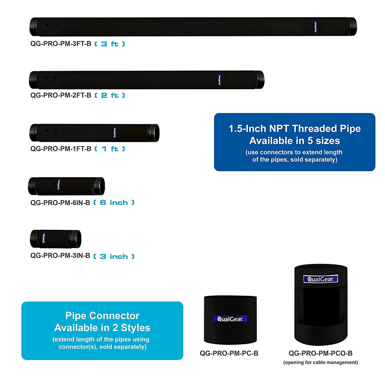 ProavQualGear QGPROPMVCAB ProAV Sloped Ceiling Adapter for 1