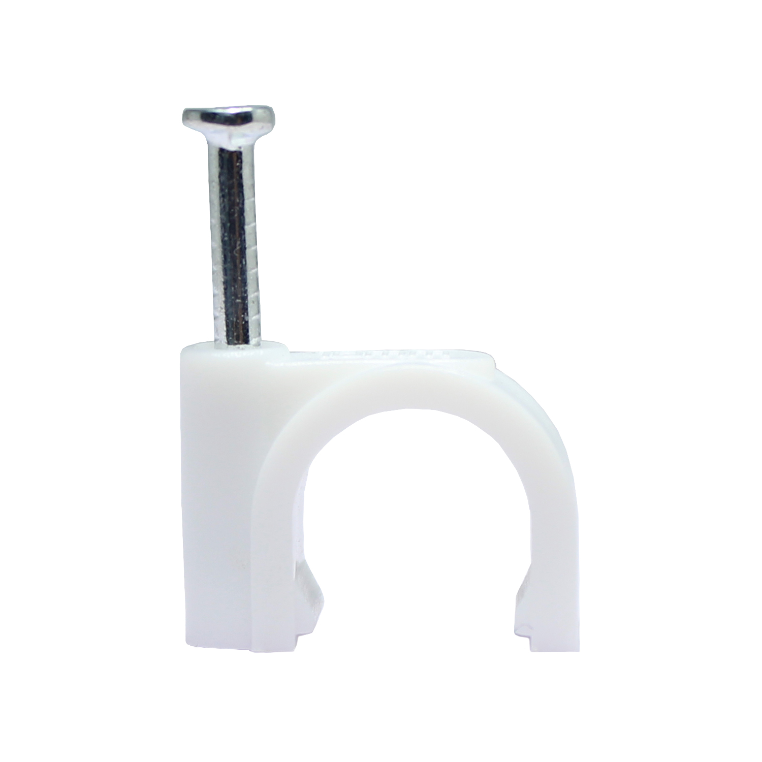 Cable-management-QualGear 10mm Cable Clips, White, 100 Pack, CC10