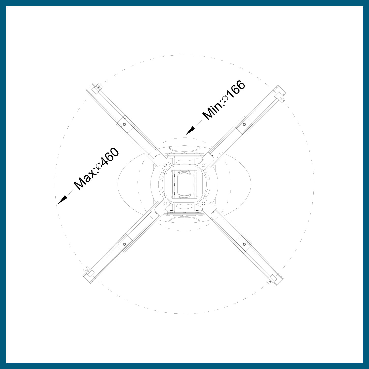 QualGear Pro-AV QG-KIT-CA-3IN-W Projector Mounting Kit - Projector Mount, Single Joist Ceiling Adapter, 3 inch 1.5-Inch NPT Threaded Pipe in White