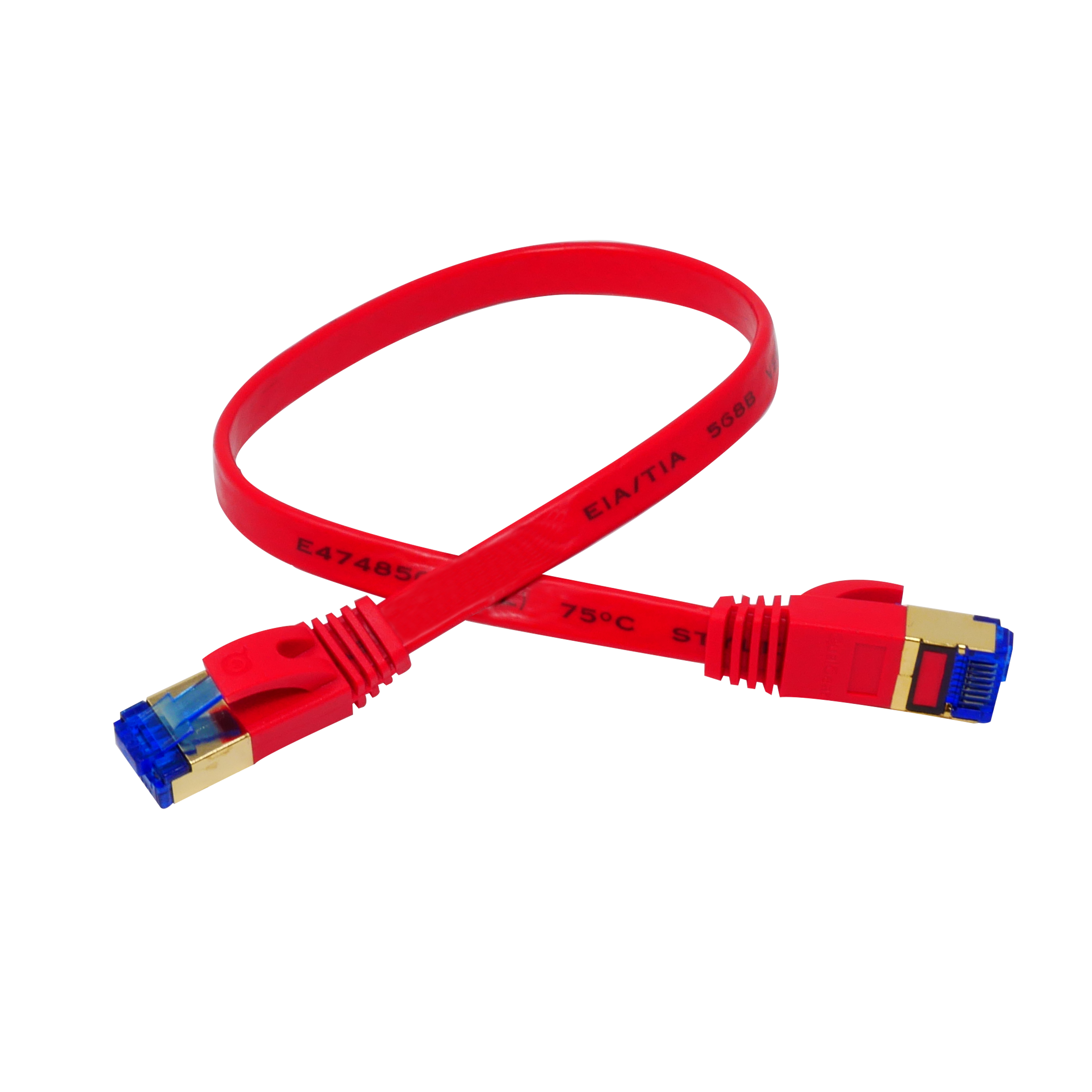 CAT 7 S-FTP patch cable, LSZH – Red