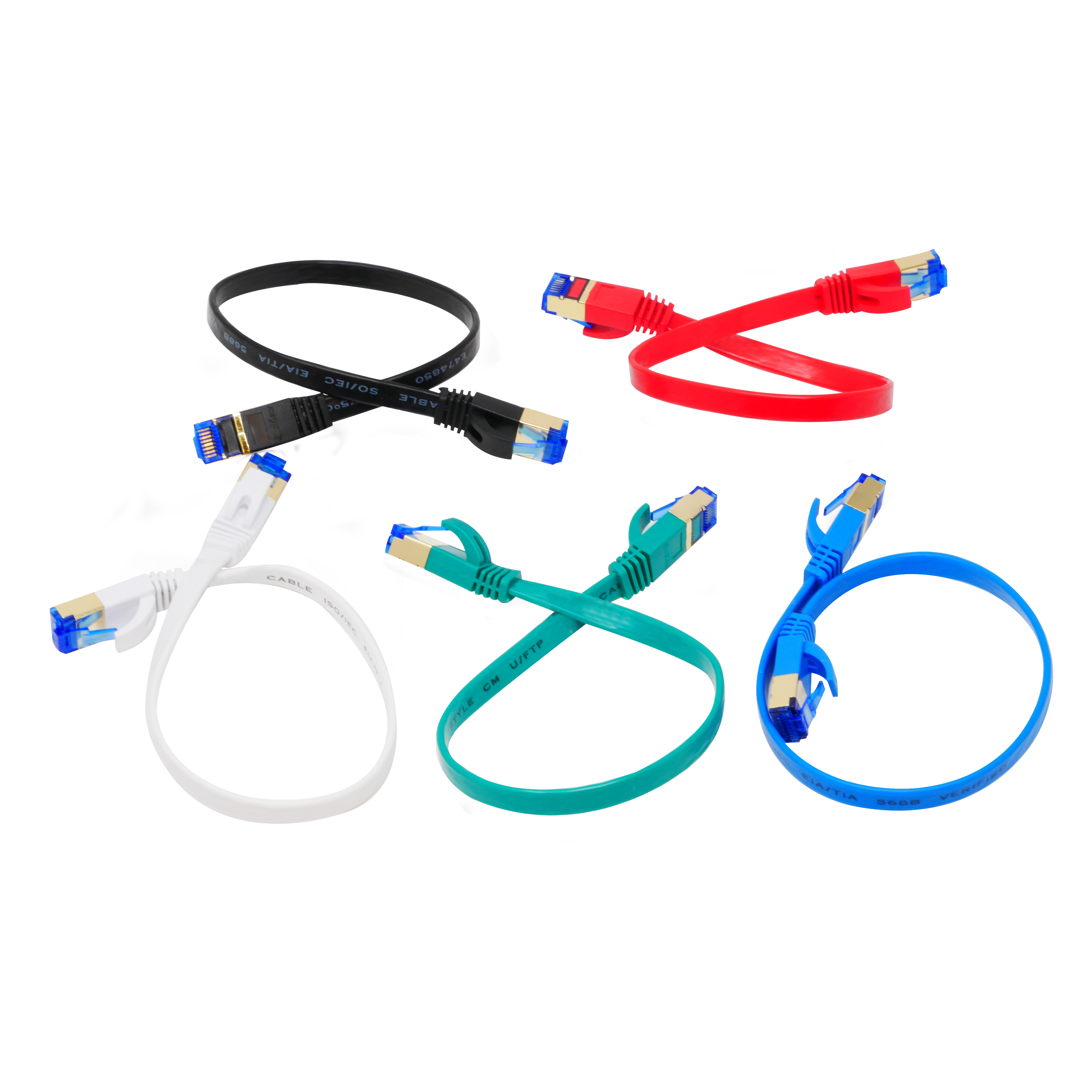 QualGear QG-CAT7F-1FT-BLK CAT 7 S/FTP Ethernet Cable Length 1 feet - 26 AWG, 10 Gbps, Gold Plated Contacts, RJ45, 99.99% OFC Copper, Color Black 