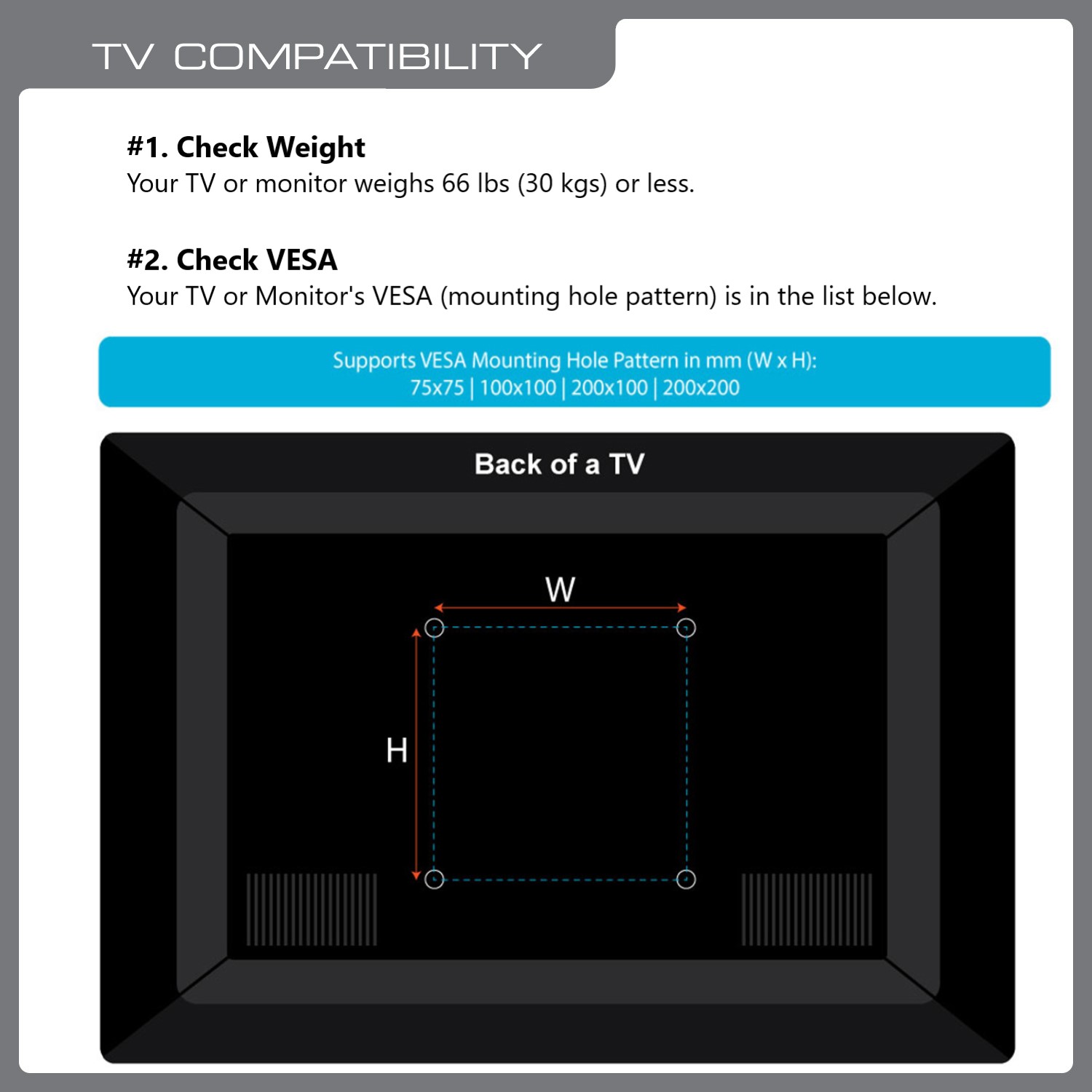 QualGear QG-TM-020-BLK Articulating TV Mount 23-42 Inch , Black