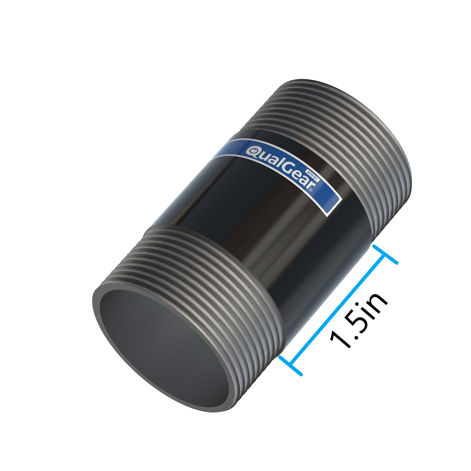 QG-PRO-PM-1.5IN-B (Black) NPT threaded pipe