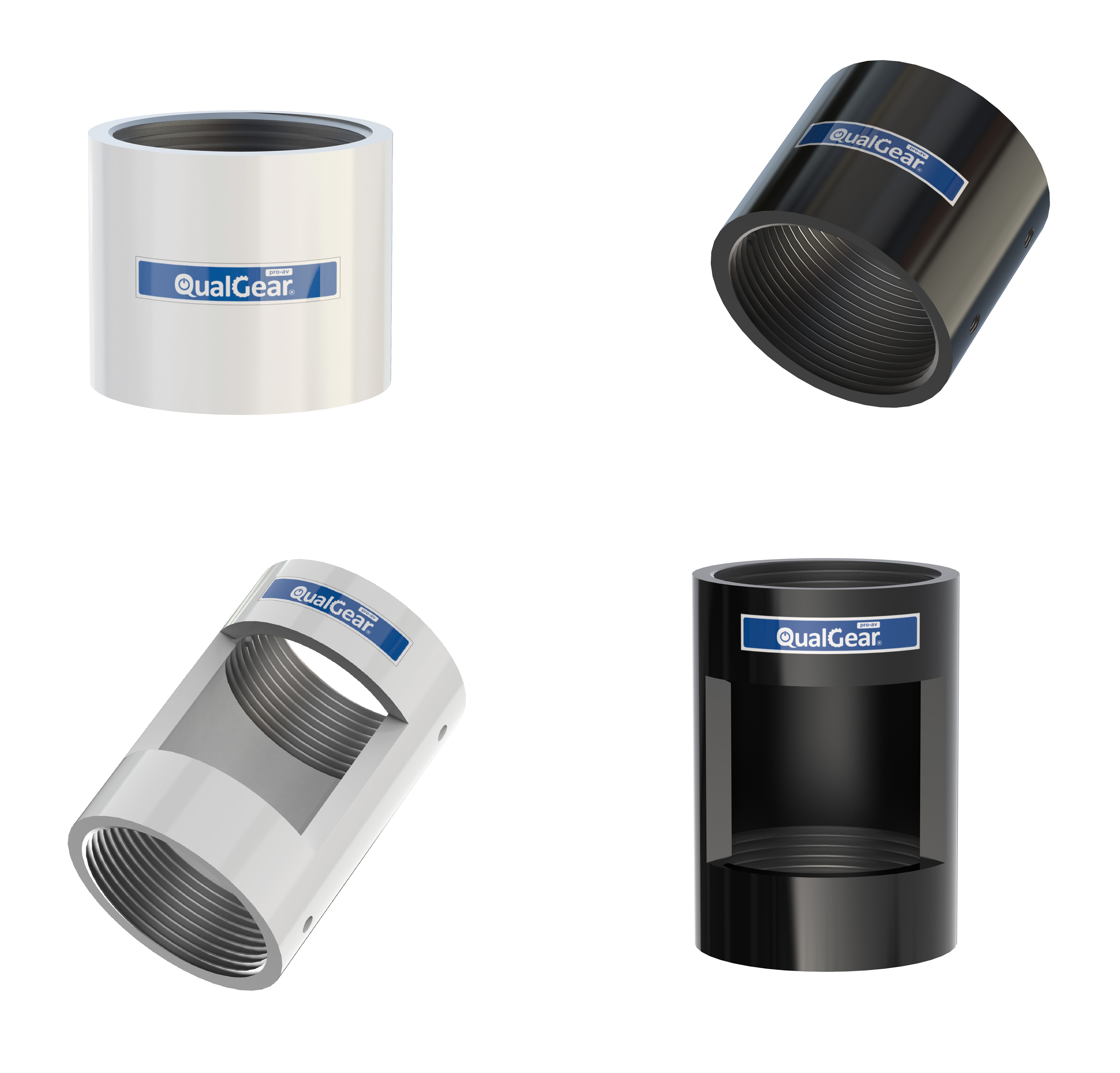 QualGear Pro-AV QG-PRO-PM-PC 1.5-Inch NPT Threaded Pipe Connector
